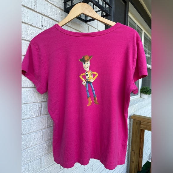 Disney Pink Woody Toy Story “I love Cowboys” short sleeve shirt - Picture 5 of 7